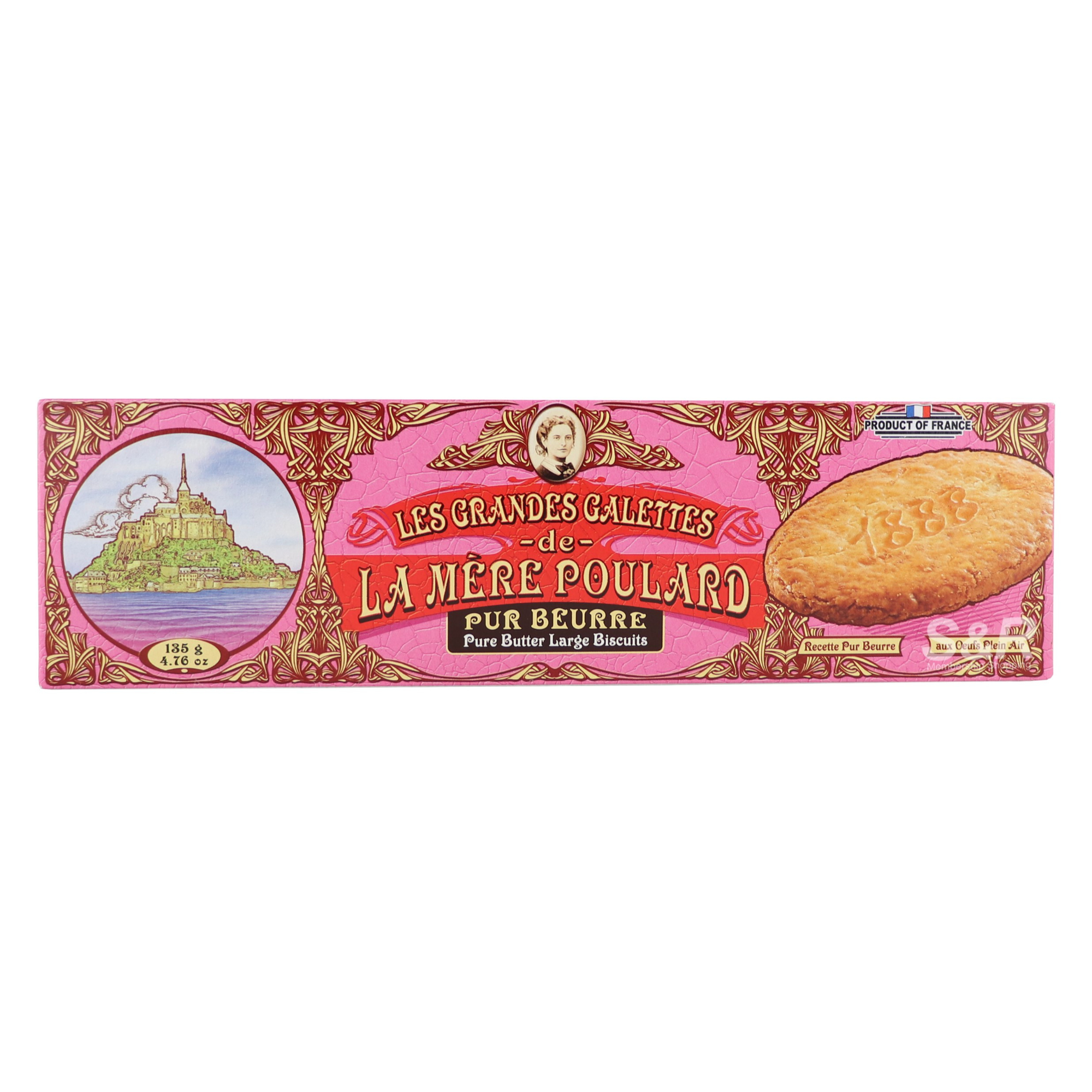 La Mere Poulard Pure Butter Large Biscuits 135g